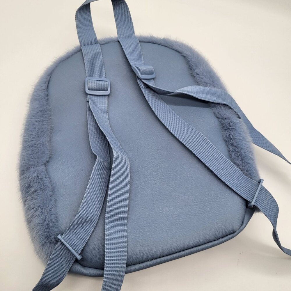 BIOWORLD X STITCH Disney Fuzzy Blue Mini Backpack - Picture 2 of 9